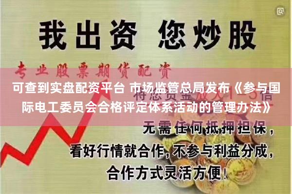 可查到实盘配资平台 市场监管总局发布《参与国际电工委员会合格评定体系活动的管理办法》