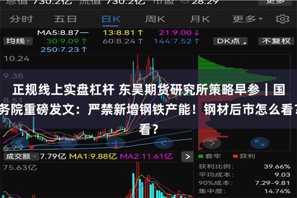 正规线上实盘杠杆 东吴期货研究所策略早参|国务院重磅发文:严禁新增钢铁产能!钢材后市怎么看?