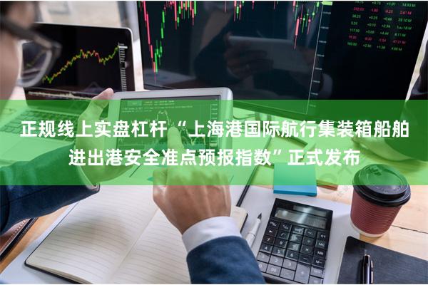 正规线上实盘杠杆 “上海港国际航行集装箱船舶进出港安全准点预报指数”正式发布