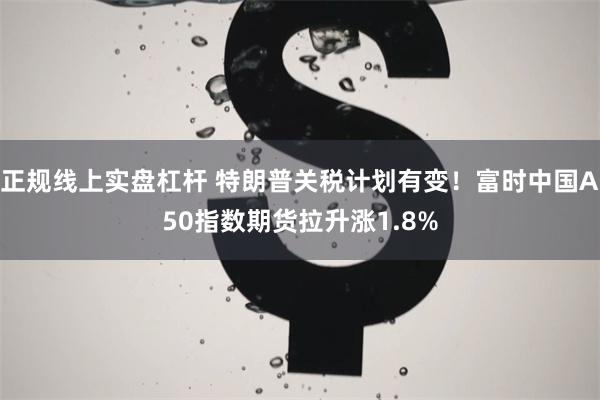 正规线上实盘杠杆 特朗普关税计划有变!富时中国A50指数期货拉升涨1.8%