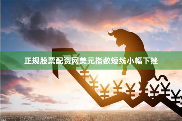 正规股票配资网美元指数短线小幅下挫